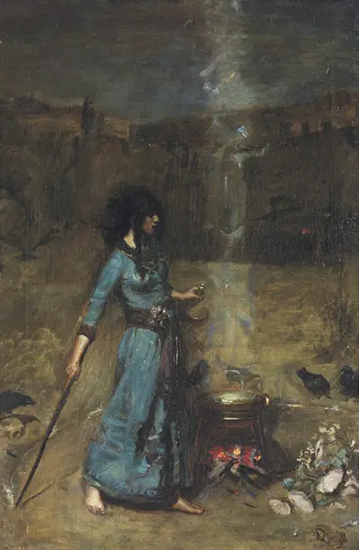 The Magic Circle (Study) John William Waterhouse